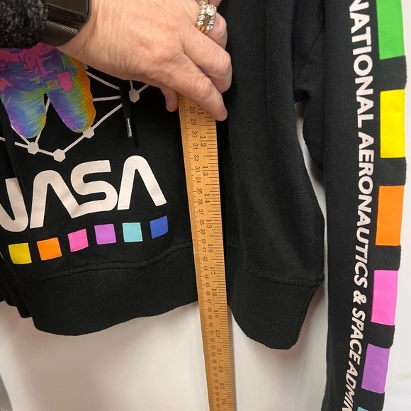 Hyper Space Cropped NASA Hoodie size small - Picture 11 of 11